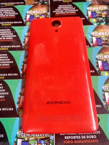 Tapa Original Teléfono Marca Zonda Modelo: Za500 Rojo