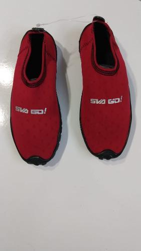 Zapato Acuatico Svago Modelo Diez Rojo