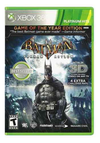 Batman Arkham Asylum Para Xbox 360::.. En Bsg