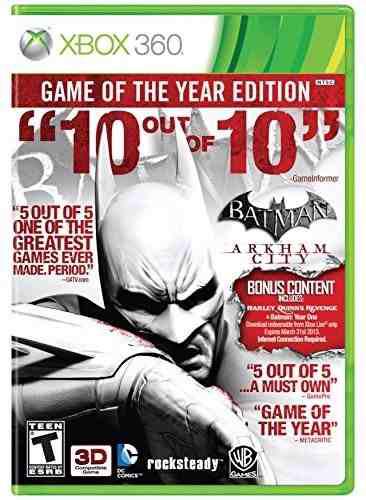 Batman Arkham City Game Of The Year Edition Xbox 360