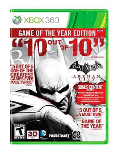 Batman Arkham City Game Of The Year Xbox 360 Nuevo