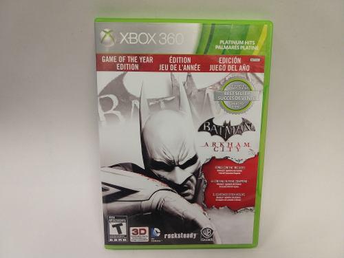 Batman Arkham City Xbox 360 Game Of The Year Edition Juegazo