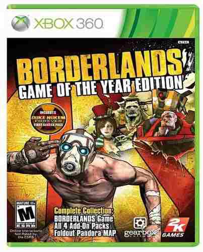 Borderlands Goty Edition Xbox 360 Nuevo Y Sellado Juego
