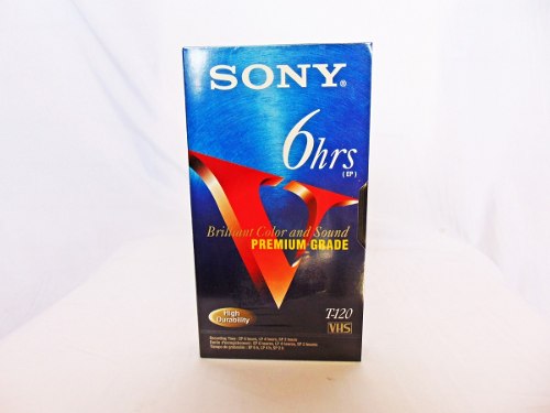 Video Cassette Vhs Sony 6 Hrs Premium