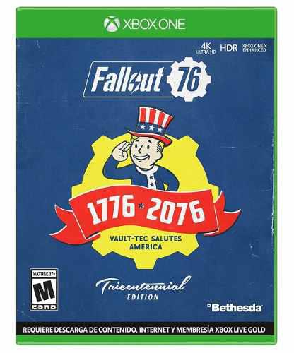 Fallout 76 Edición Tricentenario Xbox One Sellado Nuevo