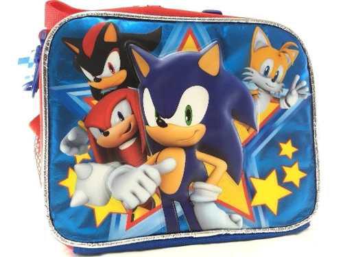 Sega Sonic The Hedgehog Canvas Insulated Blue Lunch Bag