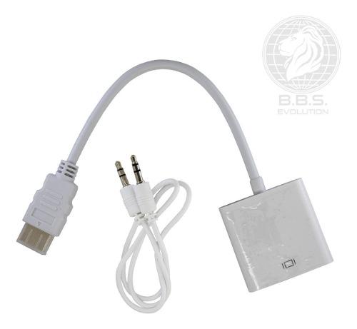 Cable Adaptador Convertidor Hdmi - Vga +regalo Cable 3.5mm