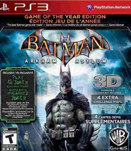 Batman Arkham Asylum Gy Ps3 Videojuego En Caja Sellado