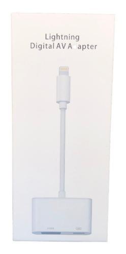 Cable Adaptador Hdmi Lightning iPad iPhone 8 X Xr Xs