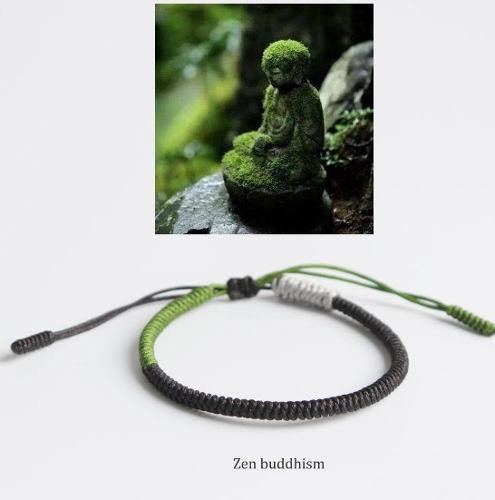 Pulsera Tibetana Zen Handmade Knots Lucky Rope Bracelet