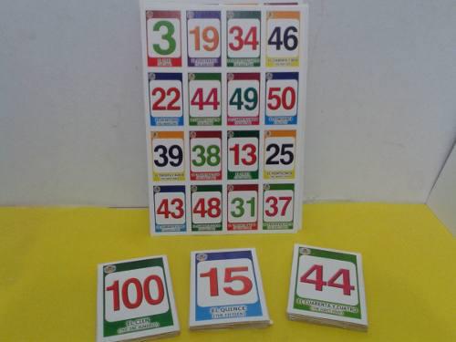 Loteria Didáctica Números Juego Matemáticas Escuela