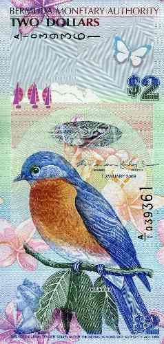 Grr-billete De Islas Bermuda 2 Dollars 2009 (2013) -