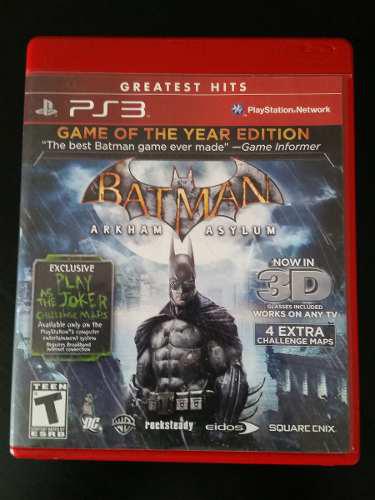 Batman Arkham Asylum Goty Game Of The Year
