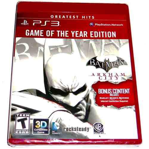 Videojuego Batman Arkham City Goty Edition Ps3 Nuevo Sellado