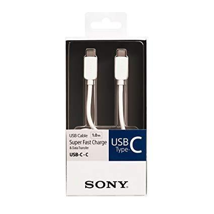Cable Usb Tipo C A C Blanco De 1 M Sony Cp-cc100/wc