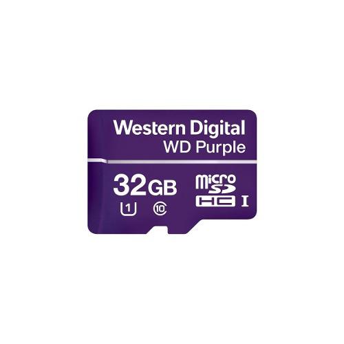 Memoria Microsd Wd Purple 32gb Video Vigilancia Wdd032g1p0a