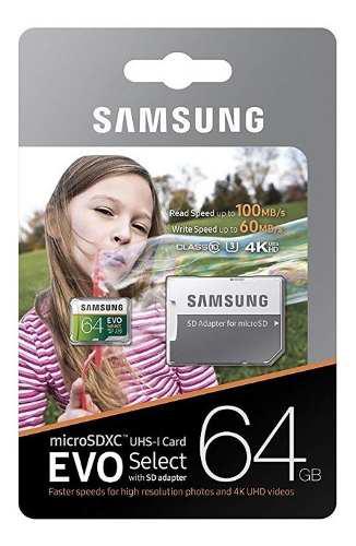 Samsung Mb-me64ga/am Tarjeta De Memoria Microsdhc Evo Selec
