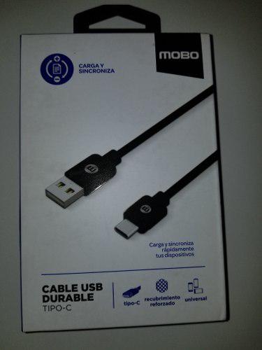 Cable Usb Tipo C Durable Mobo Original 2 Metros Carga Rapida