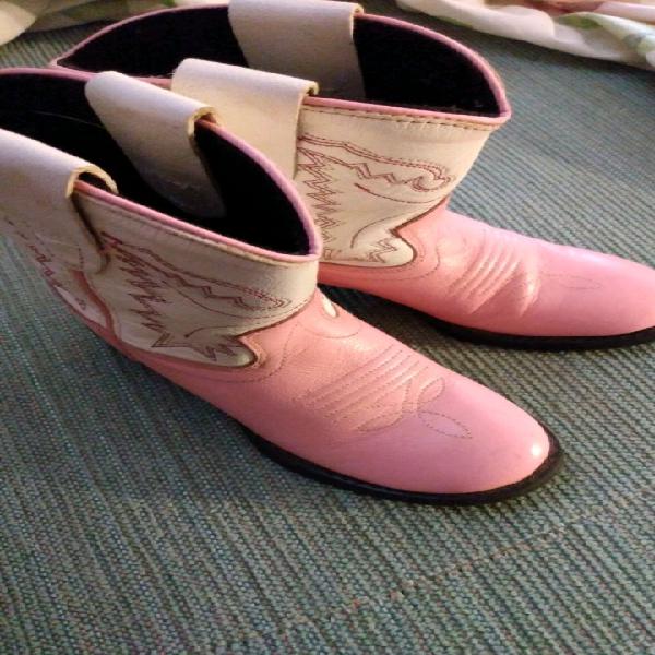 OLD WEST PINK PAIR BOOTS SIZE 5.0