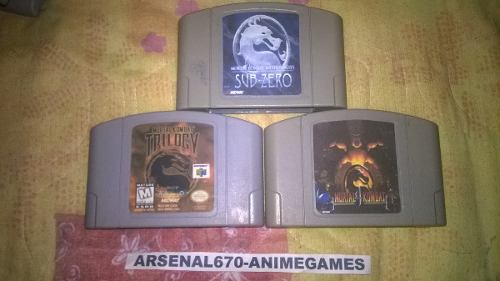 Nintendo 64 Mortal Kombat Trilogy 4 Mitologias Sub Zero N64