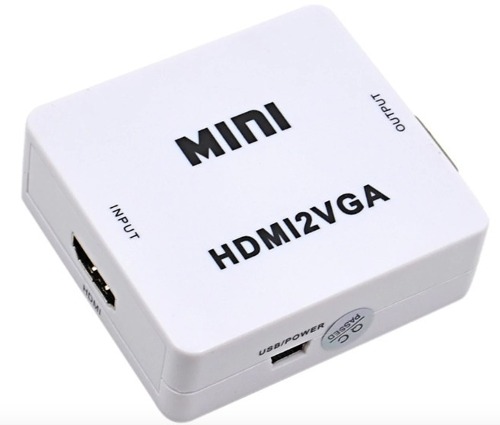 Convertidor Señal Hdmi A Vga  X 720 Audio 3.5mm