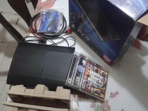 Playstation 3 250 Gb Con Caja 2 Controles Y 3 Juegos