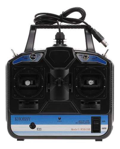 Simulador De Vuelo Usb 8ch 18 En 1 P/helicóptero Rc