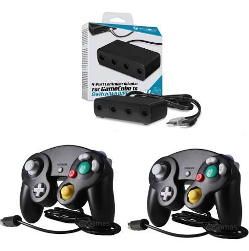 2 Controles De Gamecube Con Adaptador Para Switch Wii U Pc
