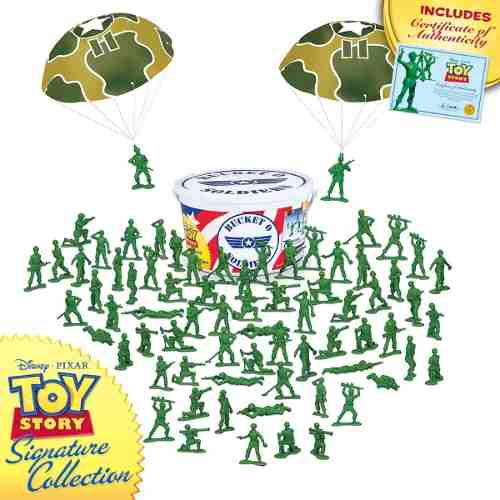Toy Story Soldados Con Certificado Cubeta Con 72 Piezas Nuev