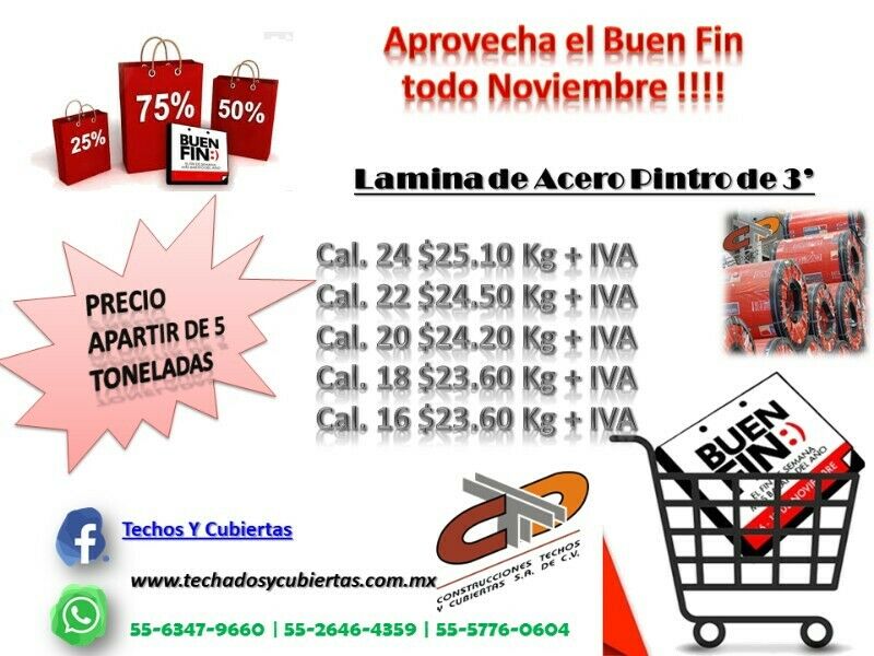 Venta de lamina tipo teja a precio de 🥇 | Posot Class