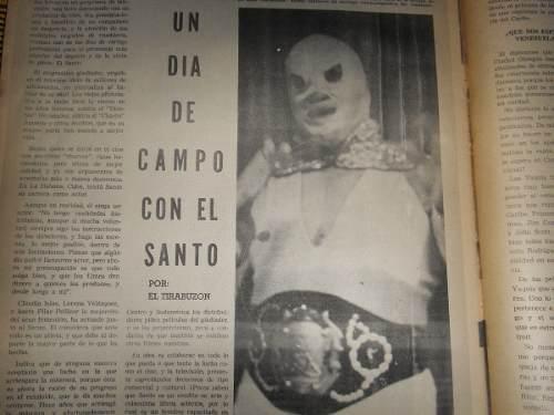 Santo Y El Solitario Reportaje En Revista Eco Deportivo 1973