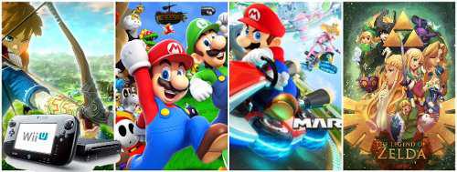 Wii U Nintendo 70 Juegos Dd 500gb Negocio O Colección