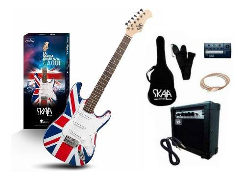 Paquete Guitarra Eléctrica Stratocaster Inglesa Skala