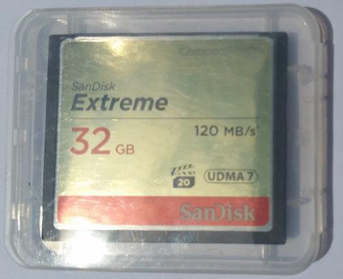 Memoria Sandisk 32gb Compactflash Extreme (nuevas)