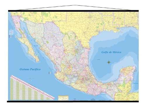 2 Mapa Mexico Mural Republica Mexicana 180cm X 125 Cm