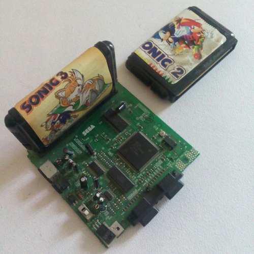 Consola Sega Genesis 3 Original + Cartucho Sonic 2 + Sonic 3