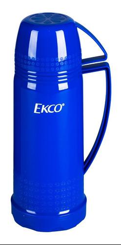 Termo 450 Ml. Ekco Classic De Ampolla De Vidrio Color Azul