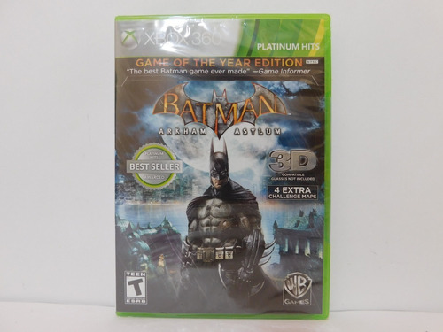 Batman Arkham Asylum Para Xbox 360 ¡nuevo Sellado!
