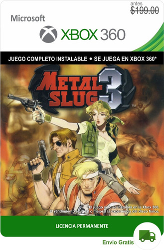 Metal Slug 3 Xbox 360 - Envío Gratis