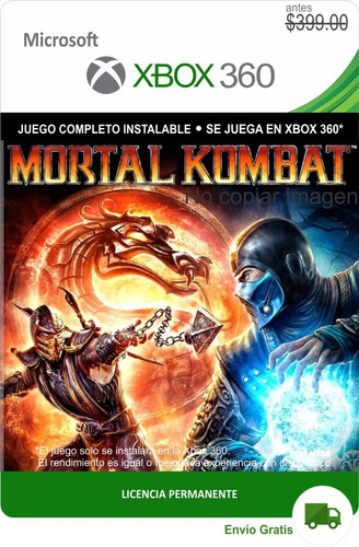 Mortal Kombat 9 (Mk9) Xbox 360 -- Envío Gratis --