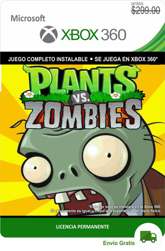 Plantas Vs Zombies Xbox 360 - Envío Gratis