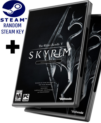 Random Steam Key + The Elder Scrolls V 5 Skyrim Edición