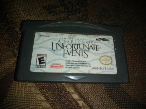 Gameboy Adva Lemony Snicket's A Series Of Unfortunate Events