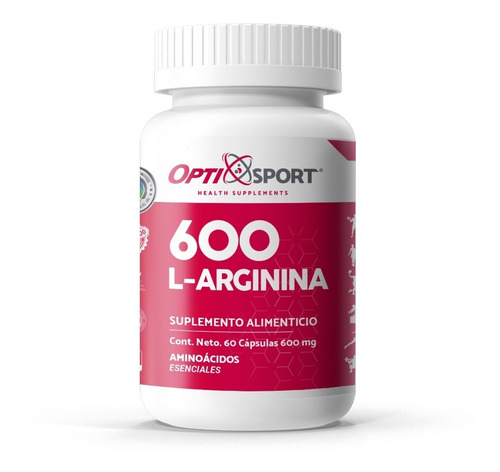 L-arginina 600 Con 60 Caps.