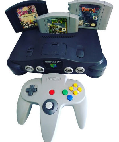 Consola Nintendo 64 Con Tres Juegos De Turok