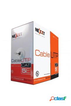 Nexxt Solutions Bobina de Cable Cat5e UTP, 305 Metros, Azul