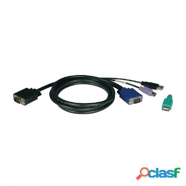 Tripp Lite Cable KVM P780-010, VGA (D-Sub) Macho - 6 PIN