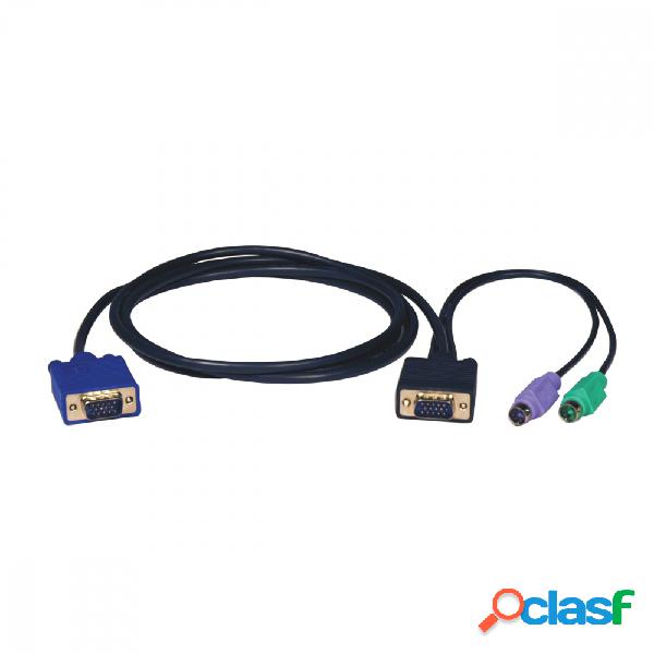 Tripp Lite Cable Switch KVM 3 en 1, VGA (D-Sub) Macho - x2