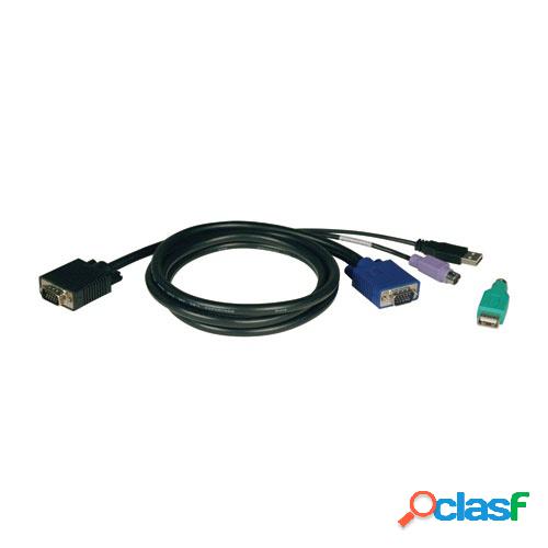 Tripp Lite Kit Cable Switch KVM, PS/2 & USB (2 en 1), 1.83