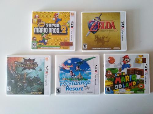 Juegos Nintendo 3ds Zelda, Mario... (precio Por 5 Piezas)